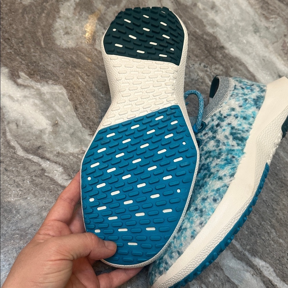 NEW Allbirds Merino Wool Dasher 2 Fluff Thrive Teal Runner Sneaker Sz 11 - Picture 11 of 12